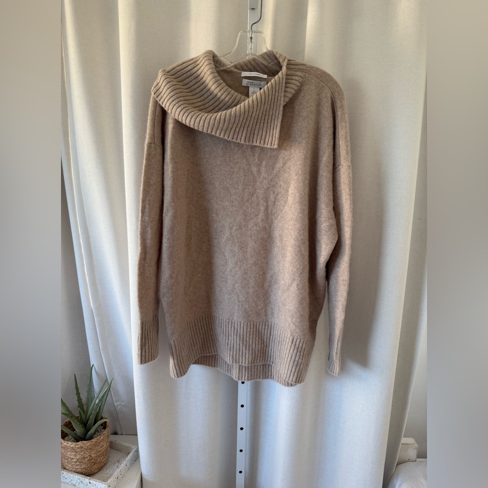 Nordstrom Signature turtle neck beige sweater FINAL PRICE
